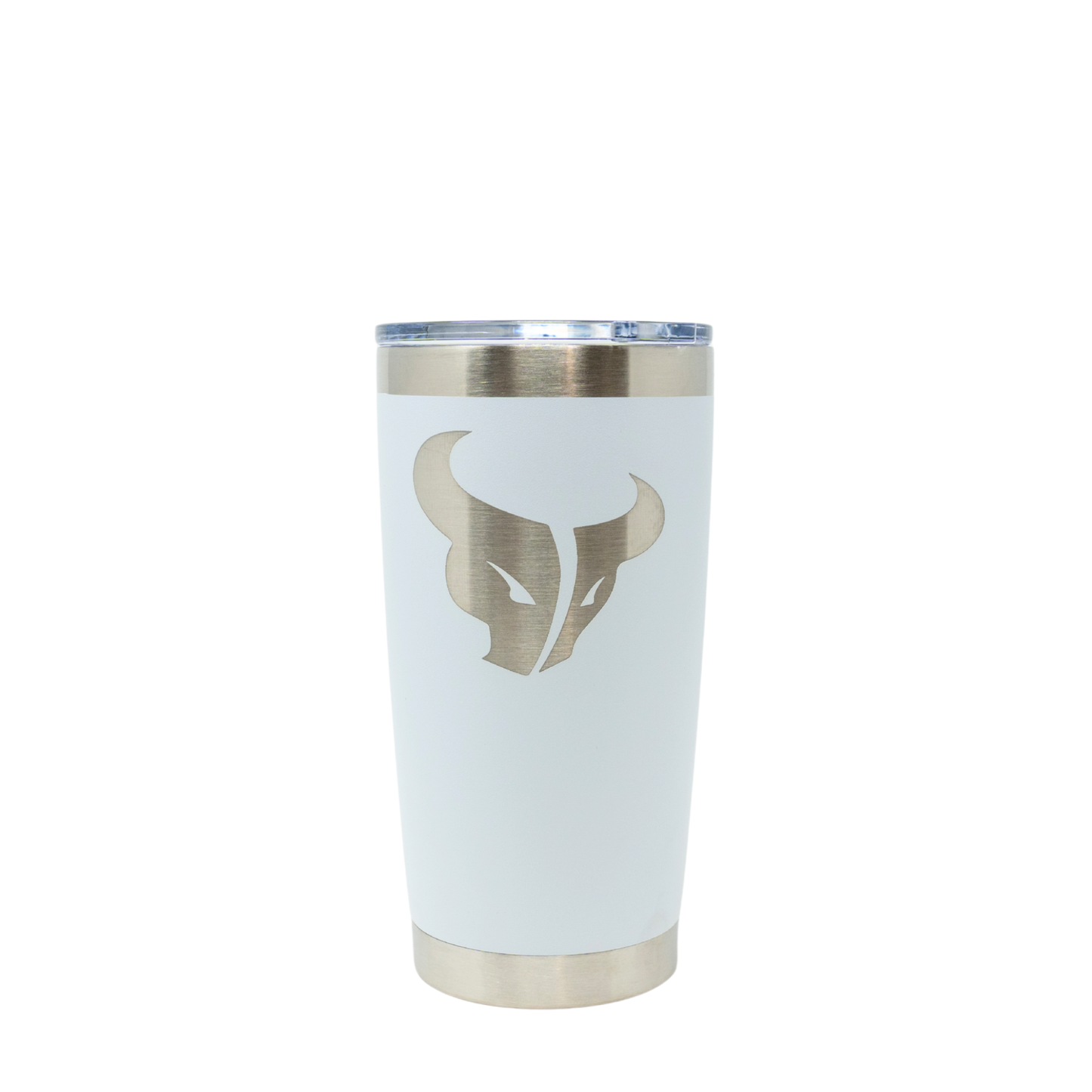 24 Oz Mountain View Water Bottle - White