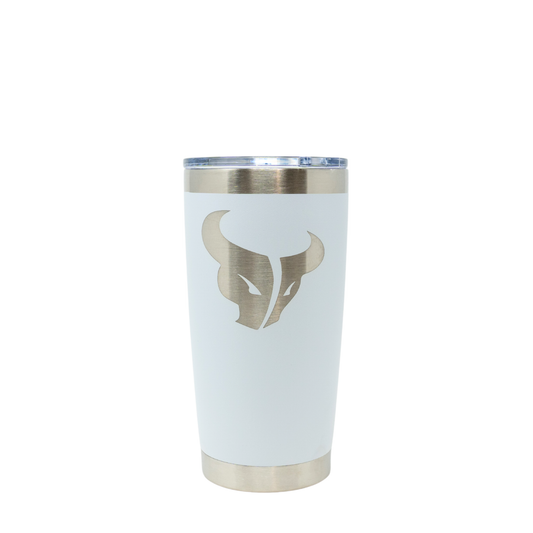 24 Oz Mountain View Water Bottle - White